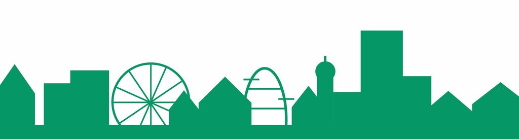 Erlanger Skyline Grafik von Grüske Immobilien - Ihrem Makler für Immobilienvermittlung und Wertermittlung.