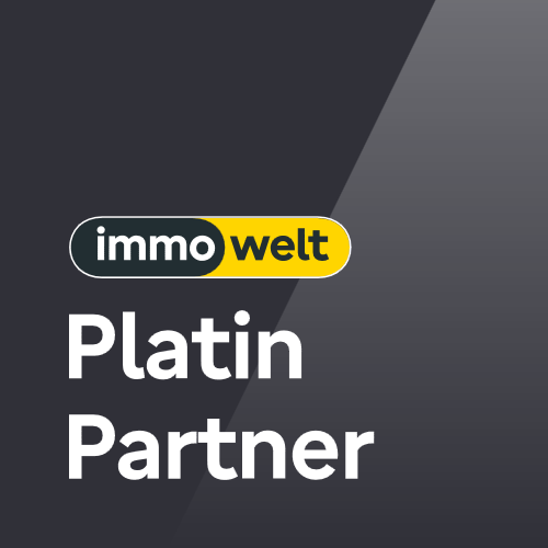Immowelt Platin Partner Auzeichnung für Grüske Immobilien Erlangen.